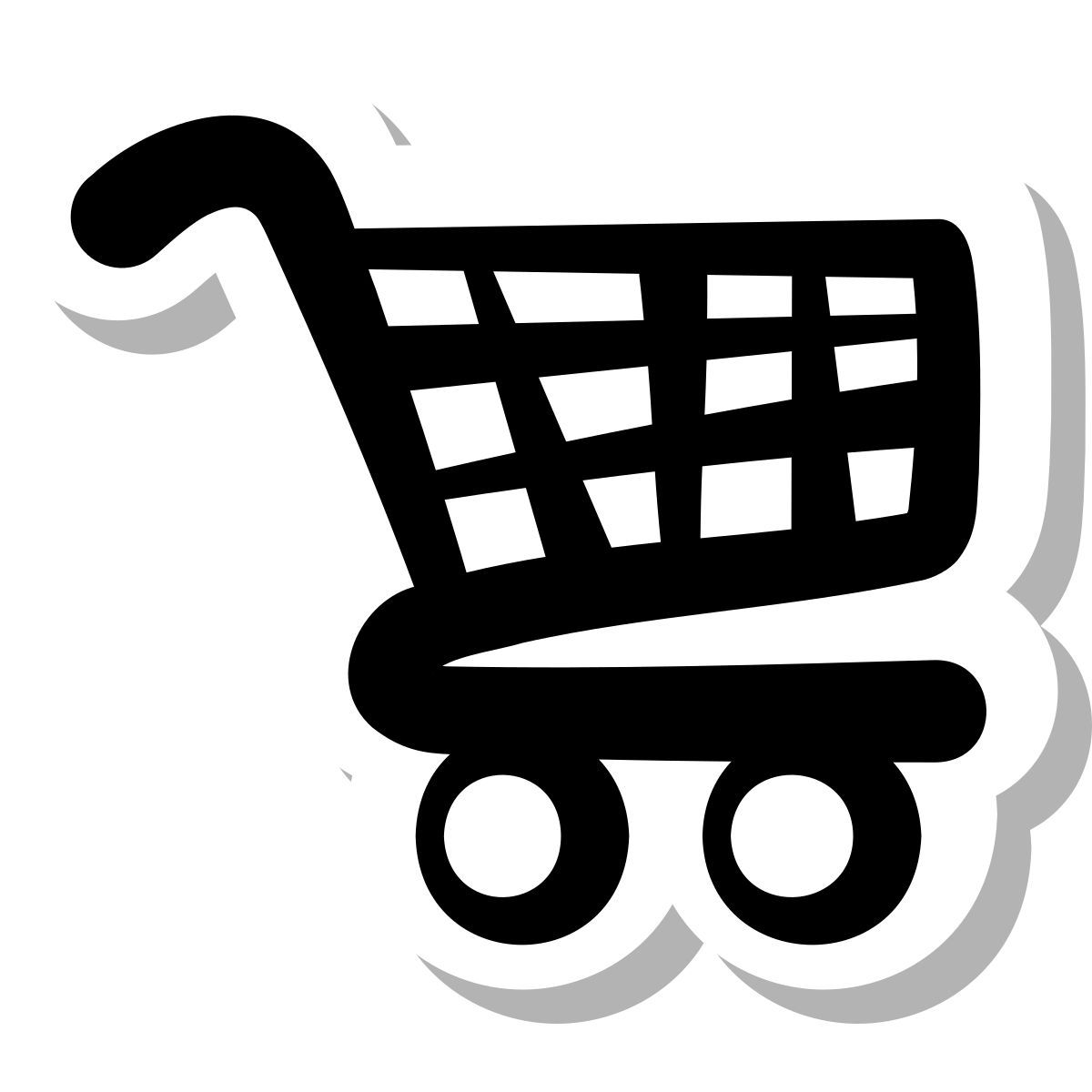 stickers duotone style 购物车 icon