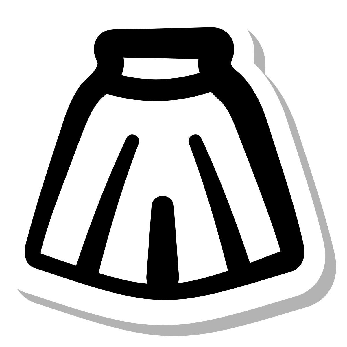 stickers duotone style skirt icon