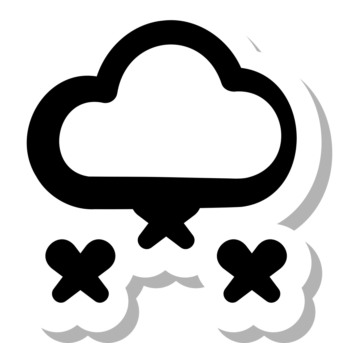 stickers duotone style snow icon
