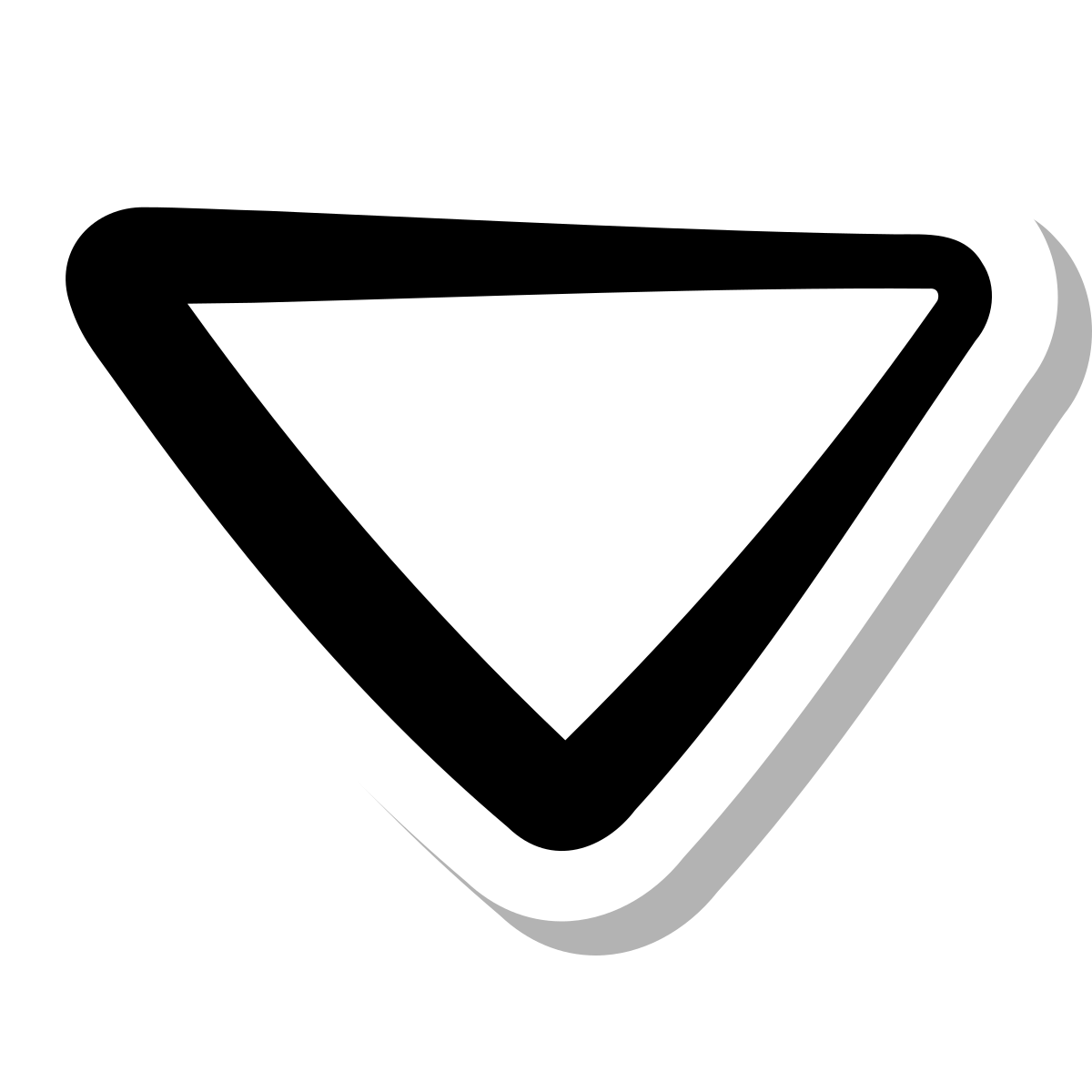 stickers duotone style sort down icon