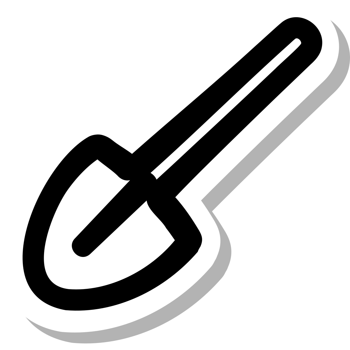 stickers duotone style spade icon