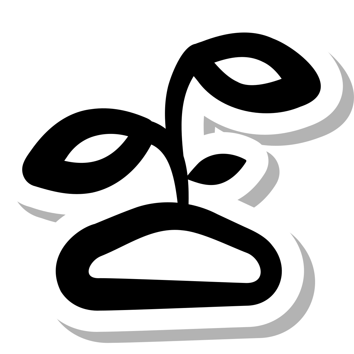 stickers duotone style sprout icon
