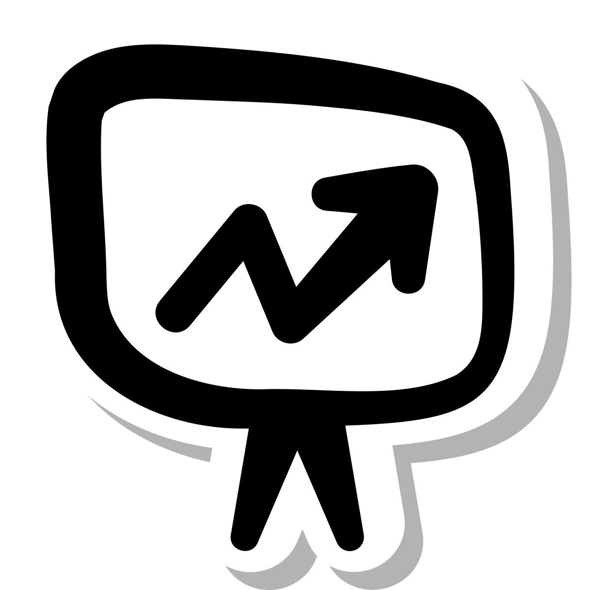 stickers duotone style statistiques icon