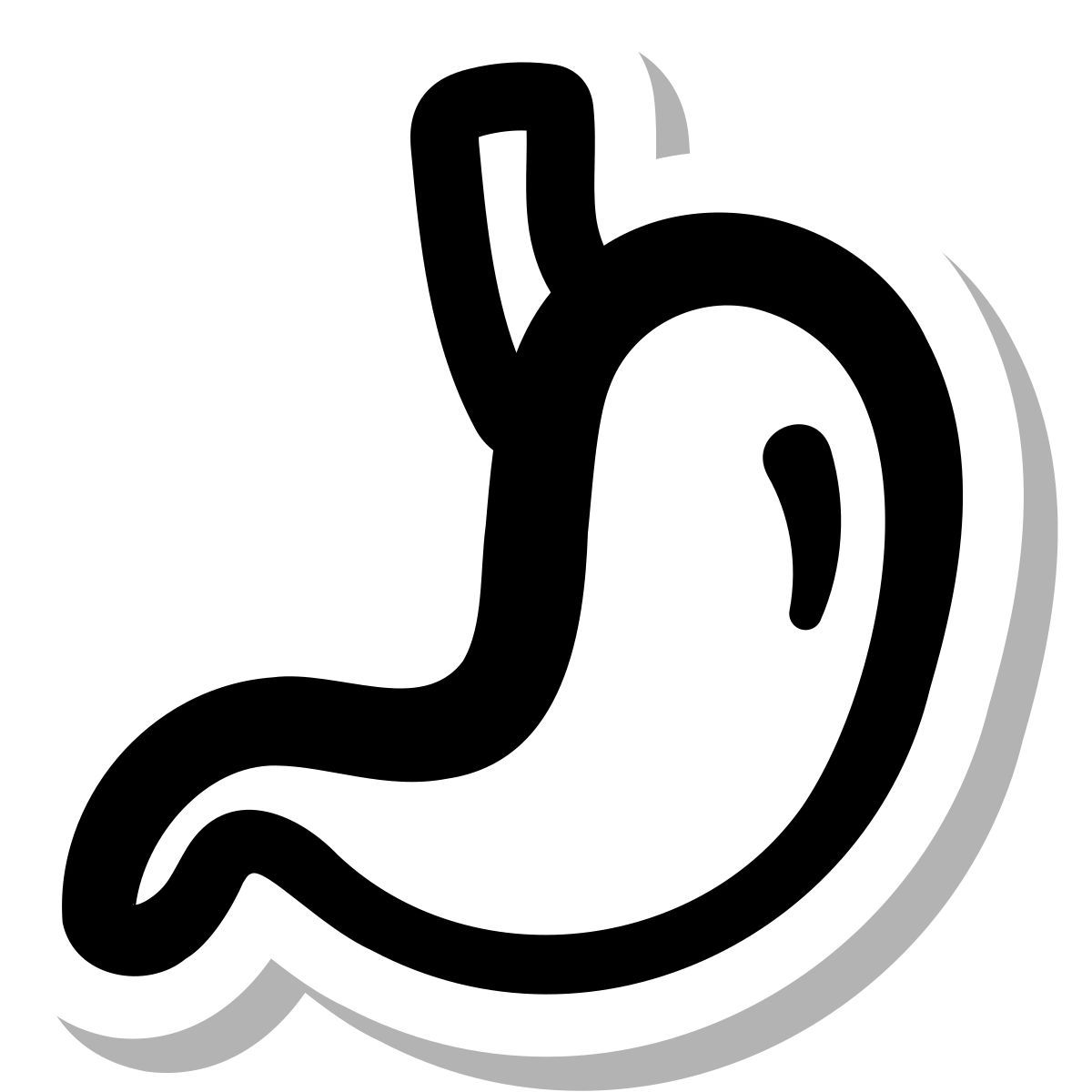 stickers duotone style magen icon