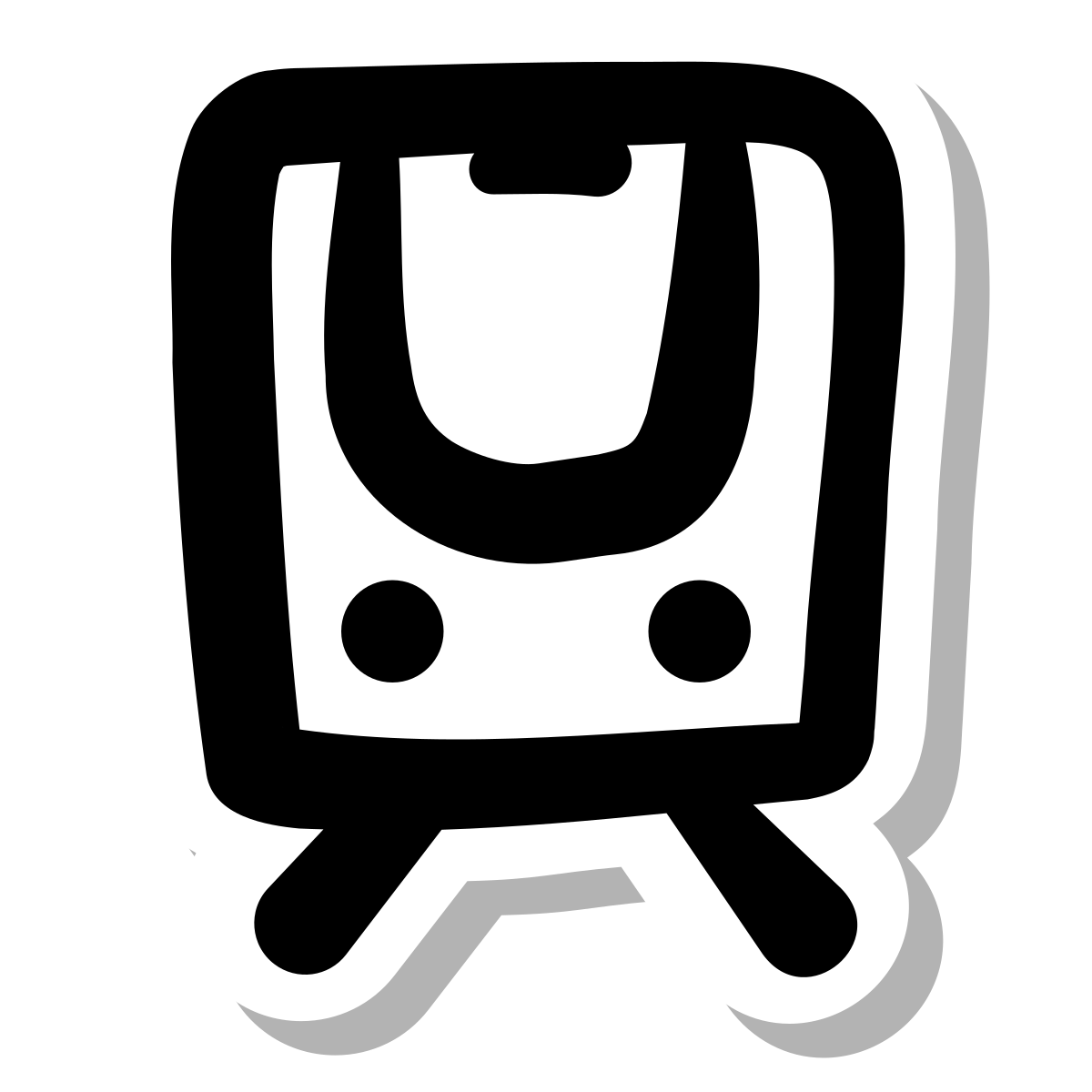 stickers duotone style subway icon