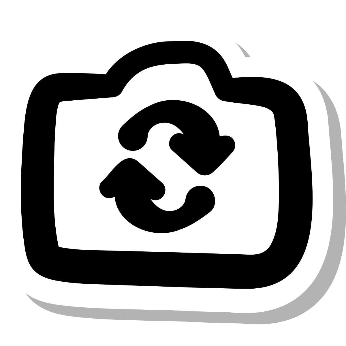 stickers duotone style switch camera icon