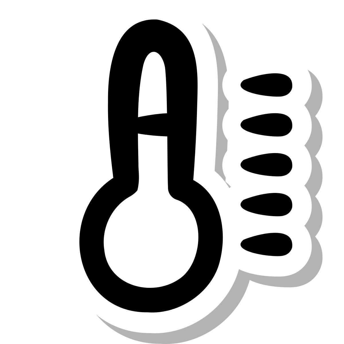 stickers duotone style temperatura icon