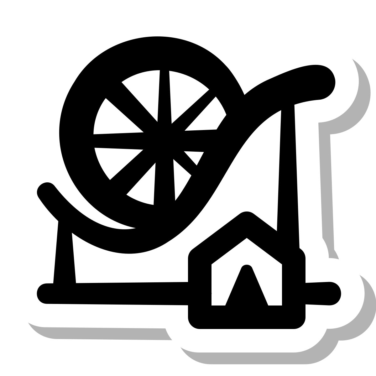stickers duotone style theme park icon