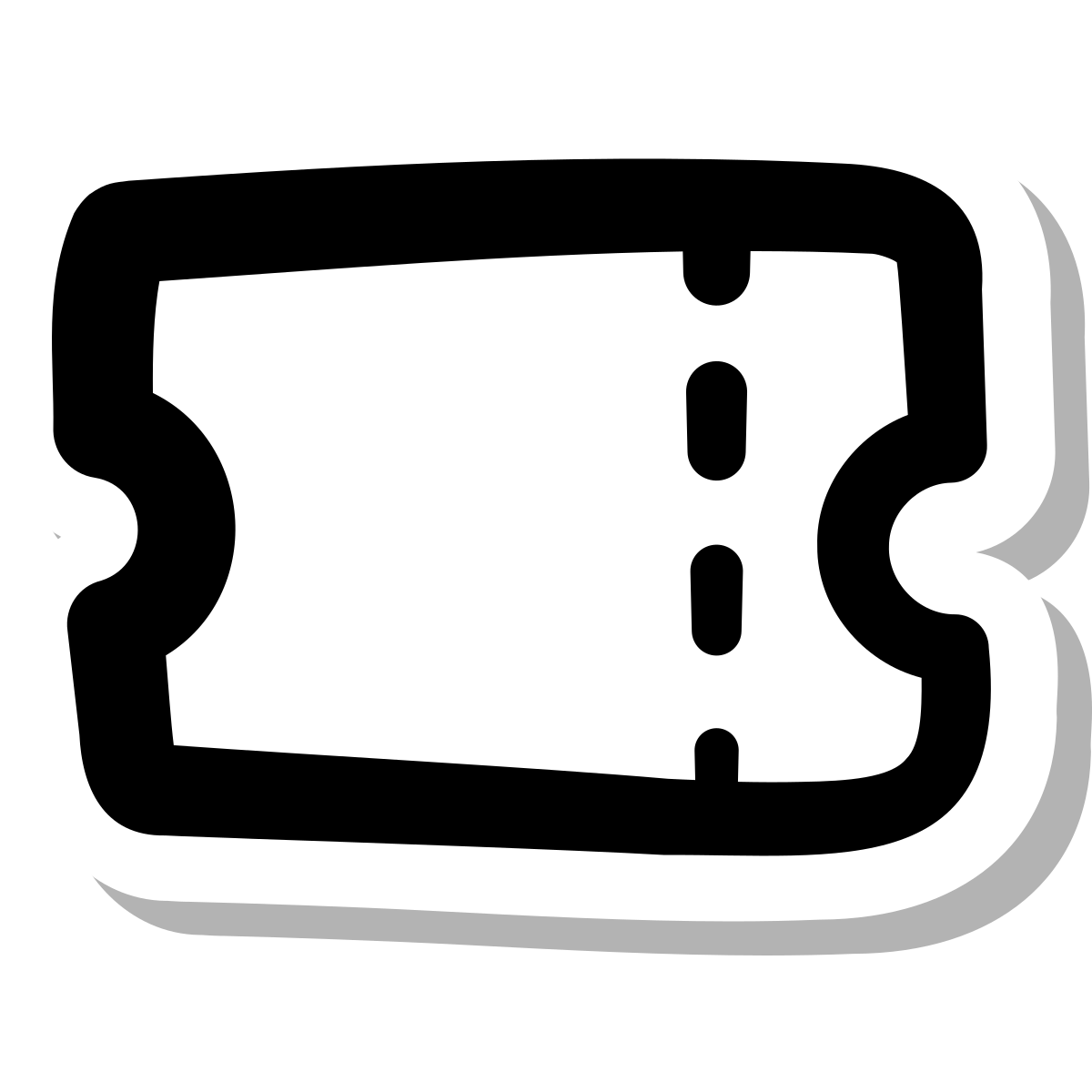 stickers duotone style ticket icon