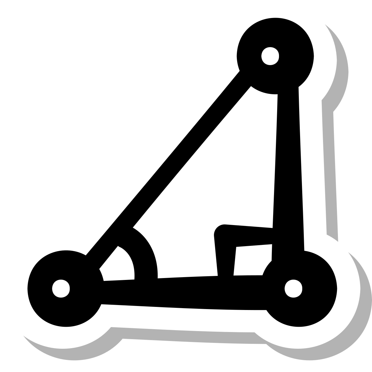 stickers duotone style trigonometry icon