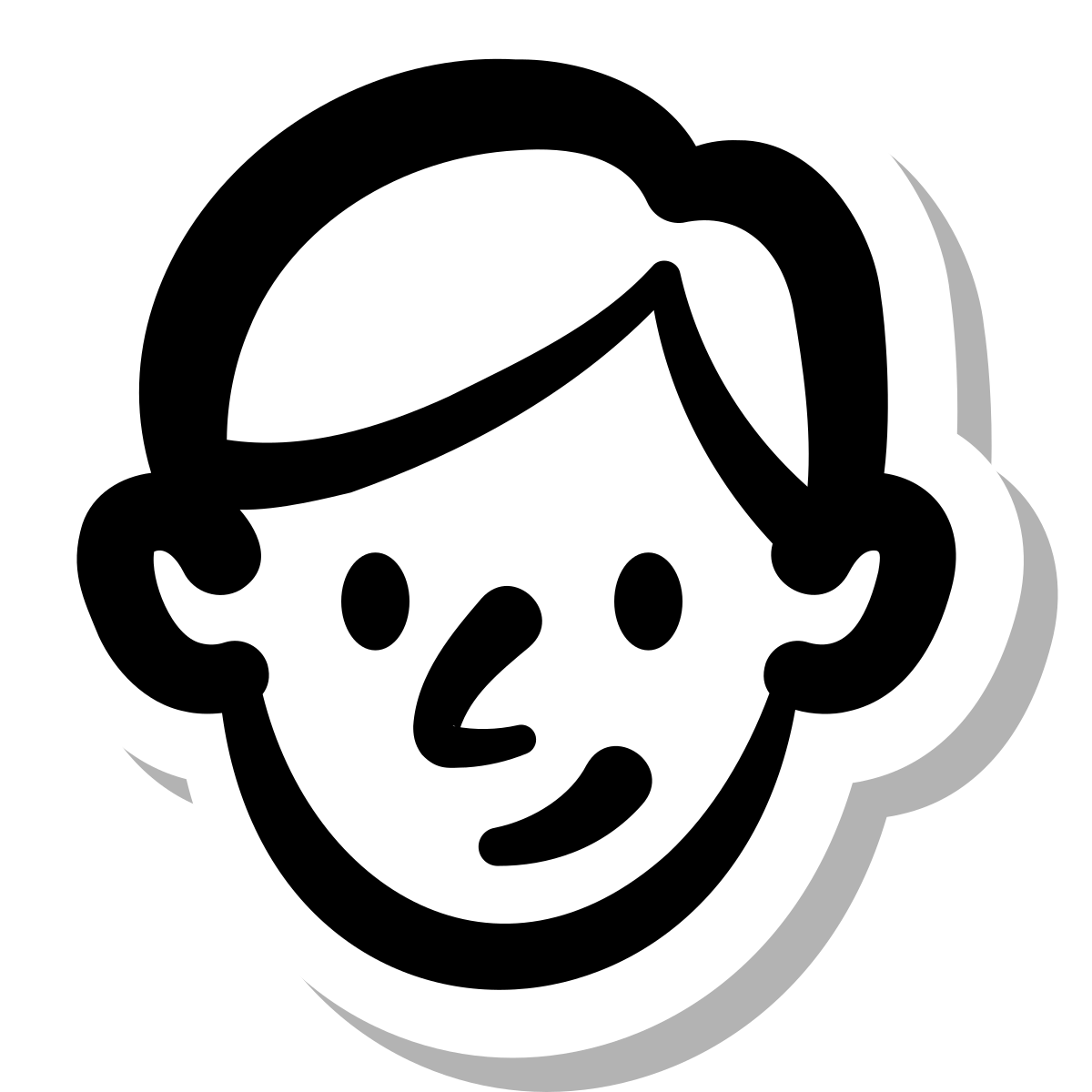 stickers duotone style user male icon