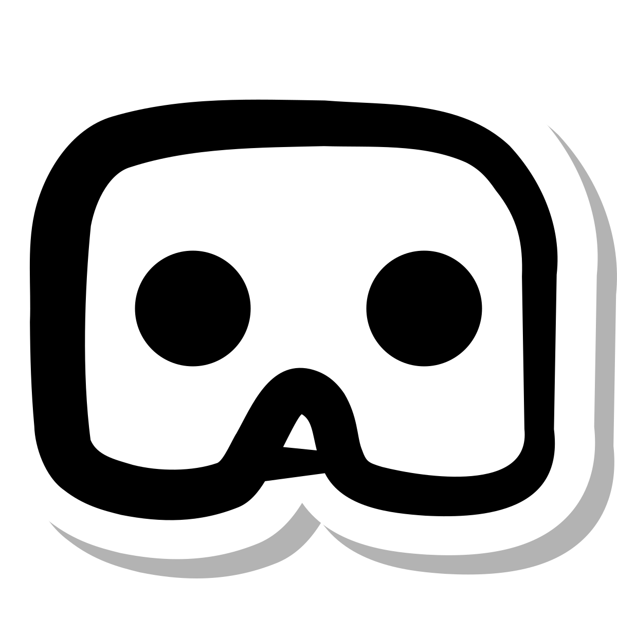stickers duotone style virtual reality icon