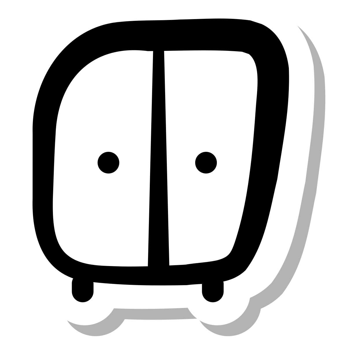 stickers duotone style wardrobe icon