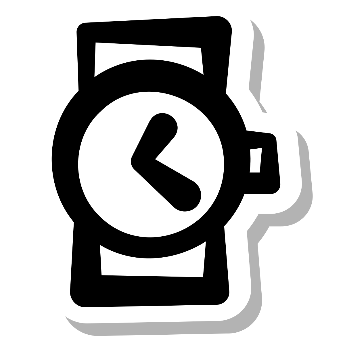 stickers duotone style watches front view icon