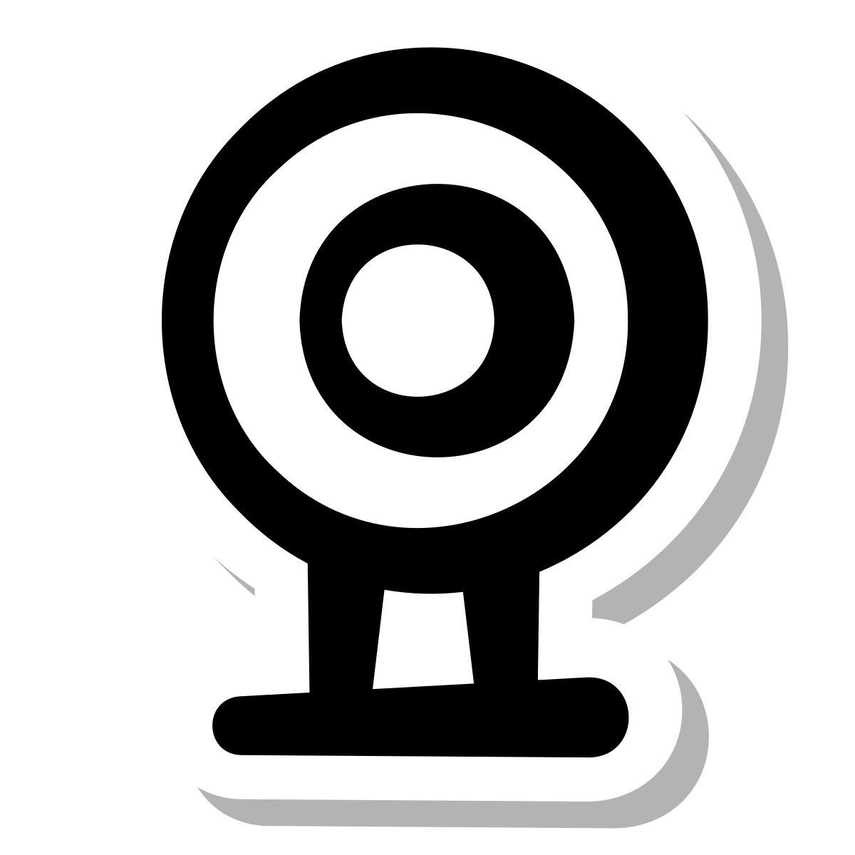 stickers duotone style cámara web icon