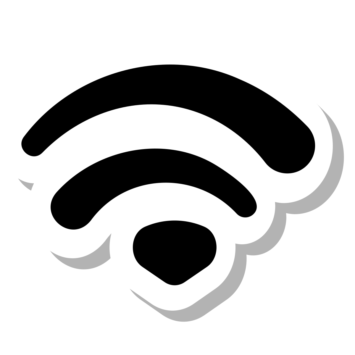stickers duotone style wifi icon