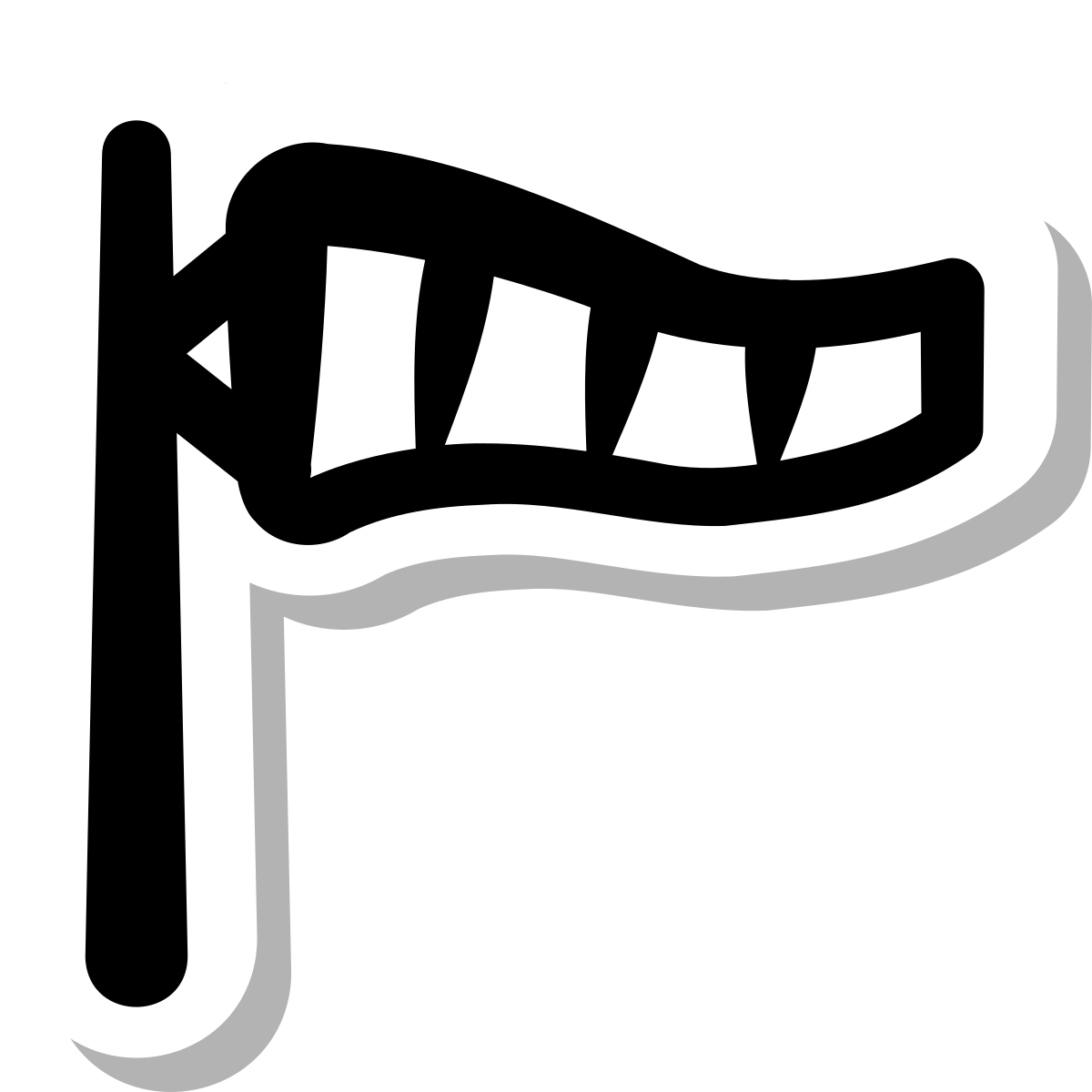 stickers duotone style windsock icon