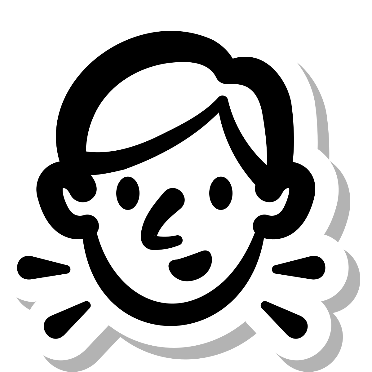 stickers duotone style winner icon