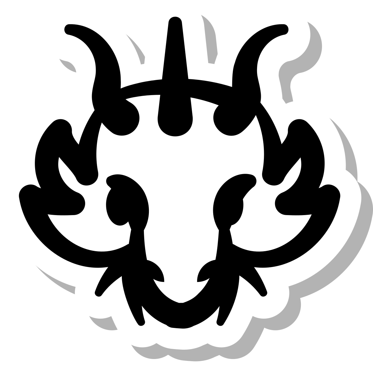 stickers duotone style year of dragon icon