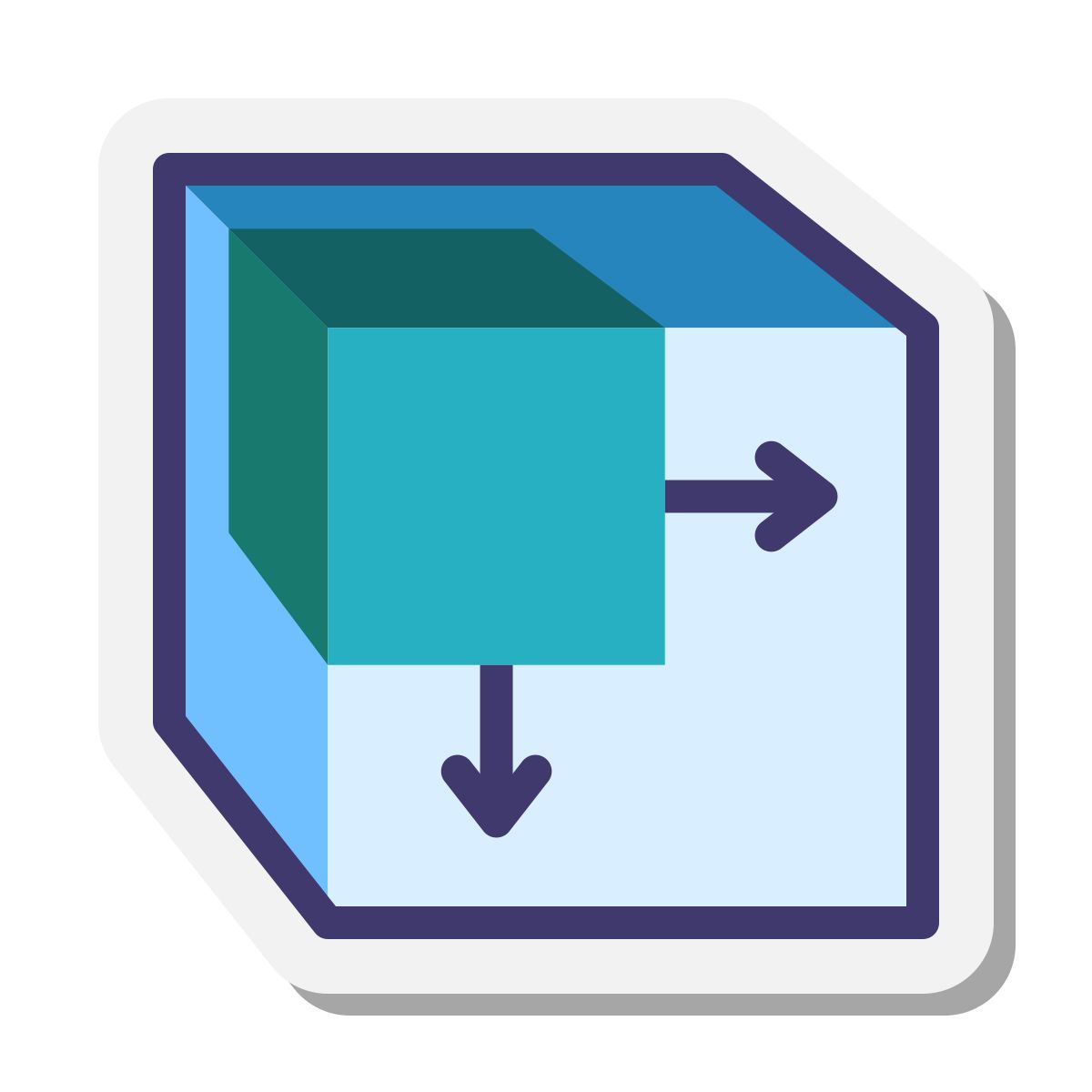 stickers style balance 3d icon