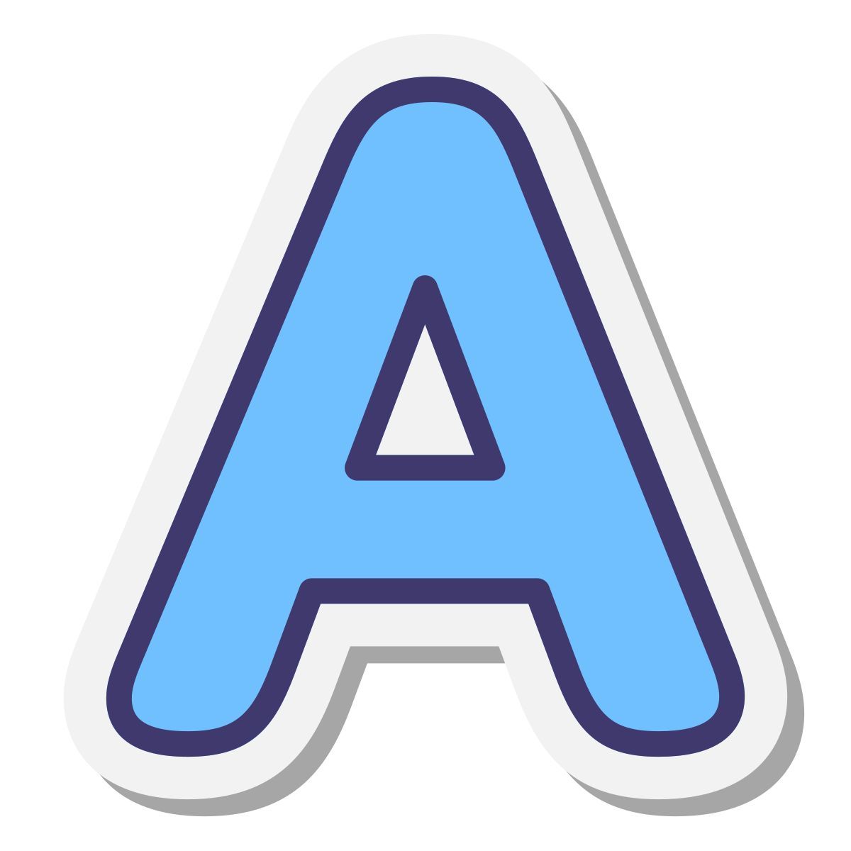 stickers style a icon