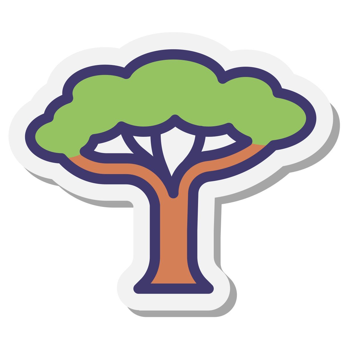 stickers style acacia icon