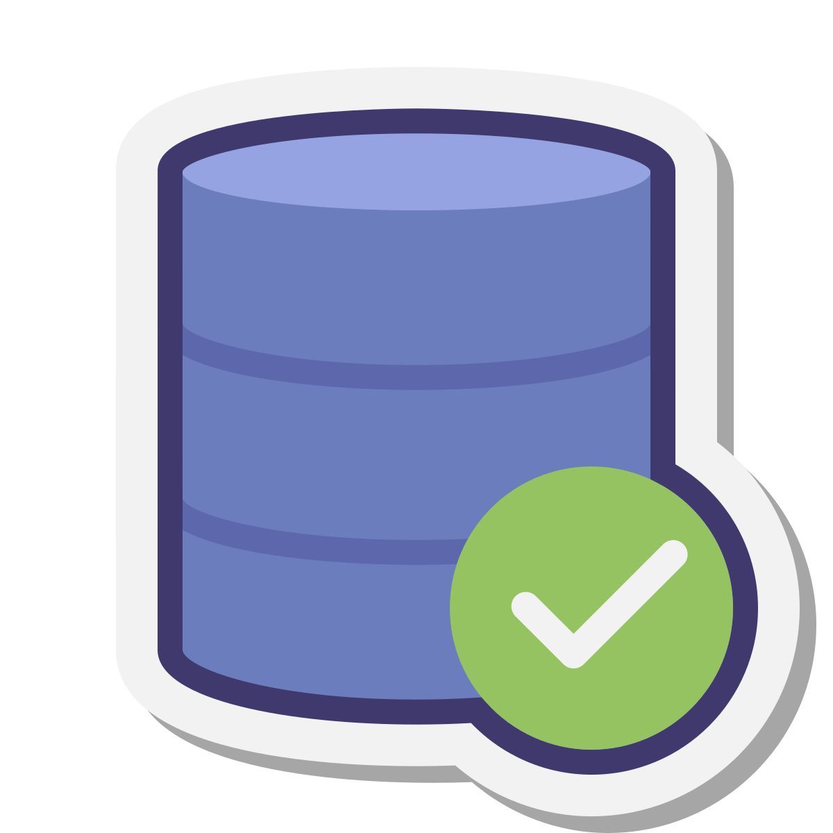 stickers style database view icon