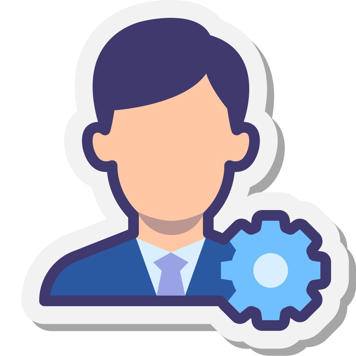 stickers style 管理员设置男 icon