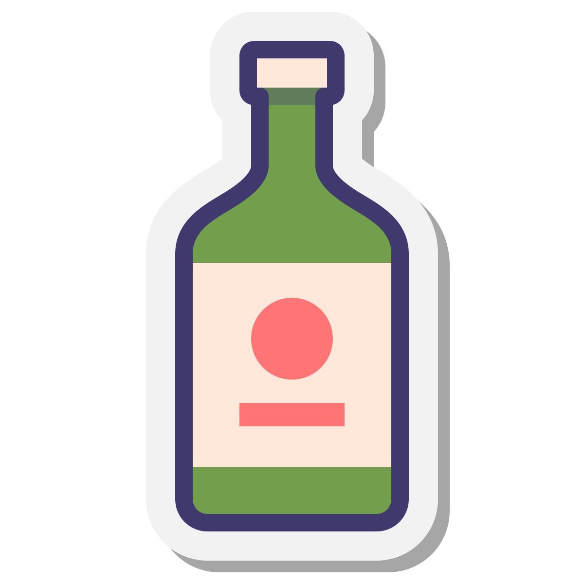 stickers style alkohol icon