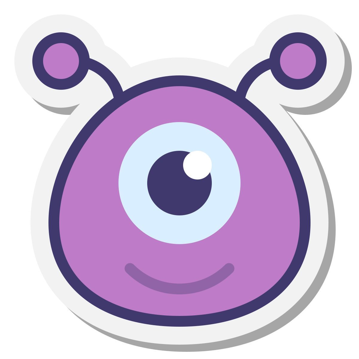 stickers style alien icon