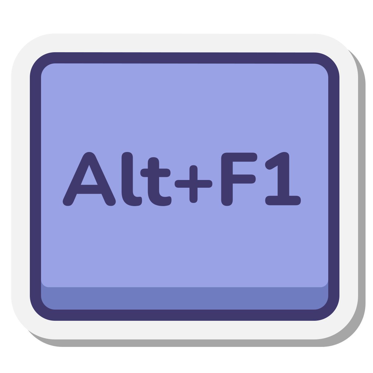 stickers style alt + f1 icon