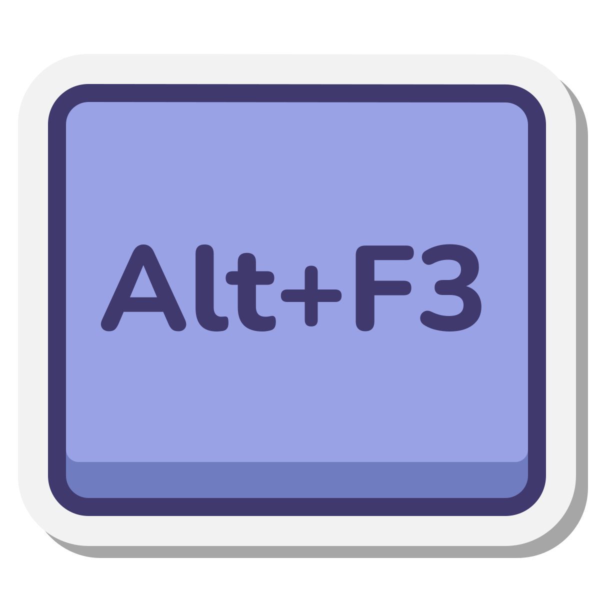 stickers style alt + f3 icon