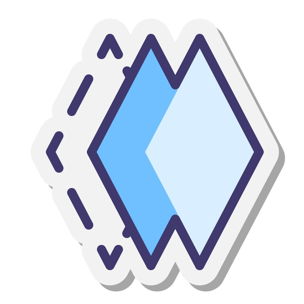 stickers style strati icon