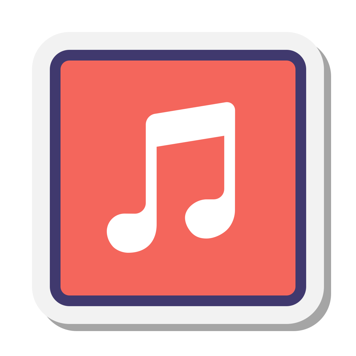 stickers style apple music icon