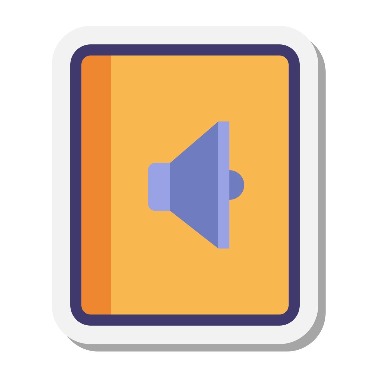 stickers style livro áudio icon