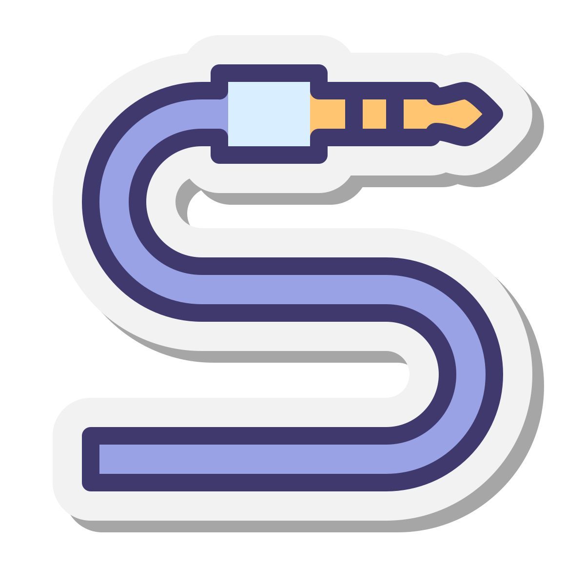 stickers style 音频电缆 icon