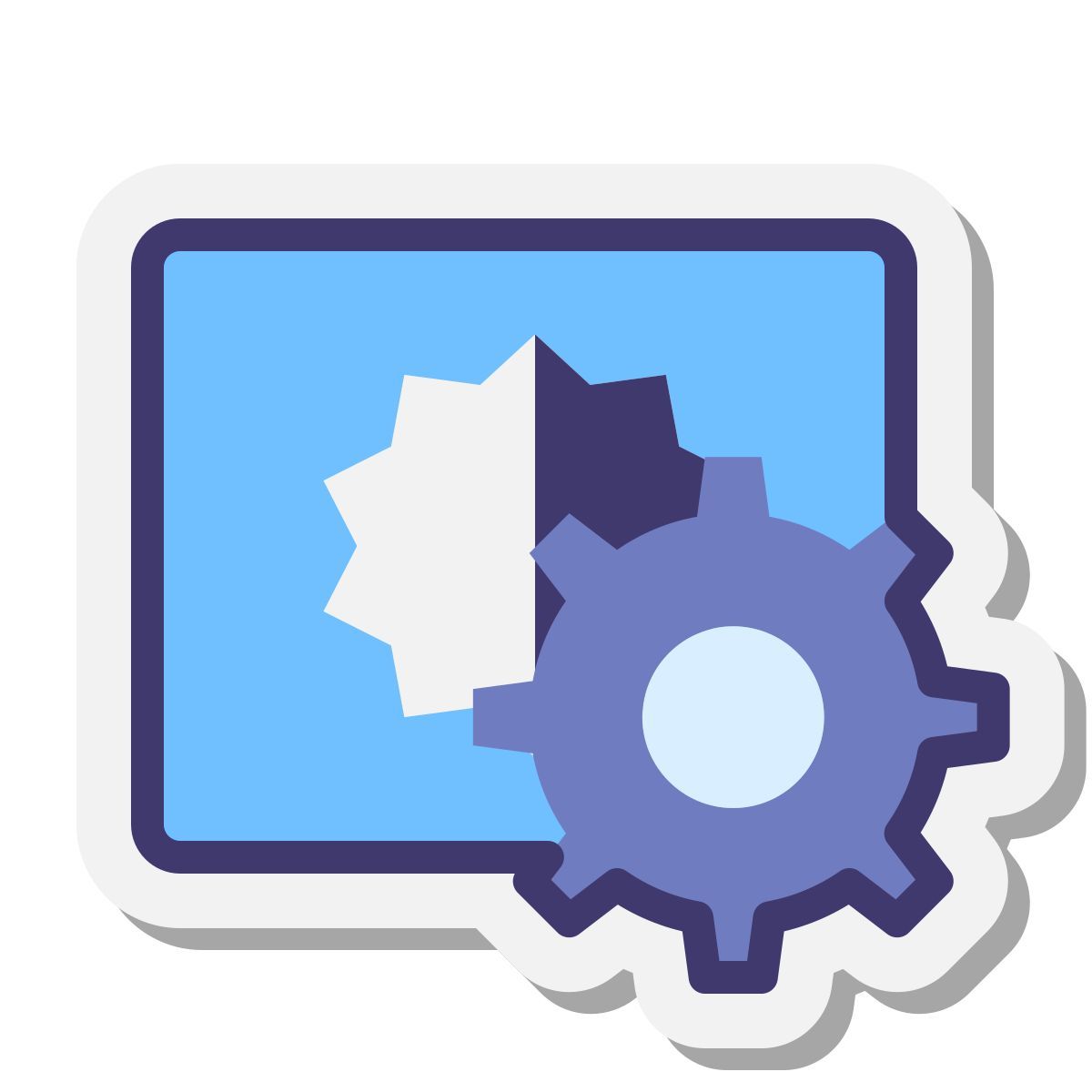 stickers style 자동 밝기 icon