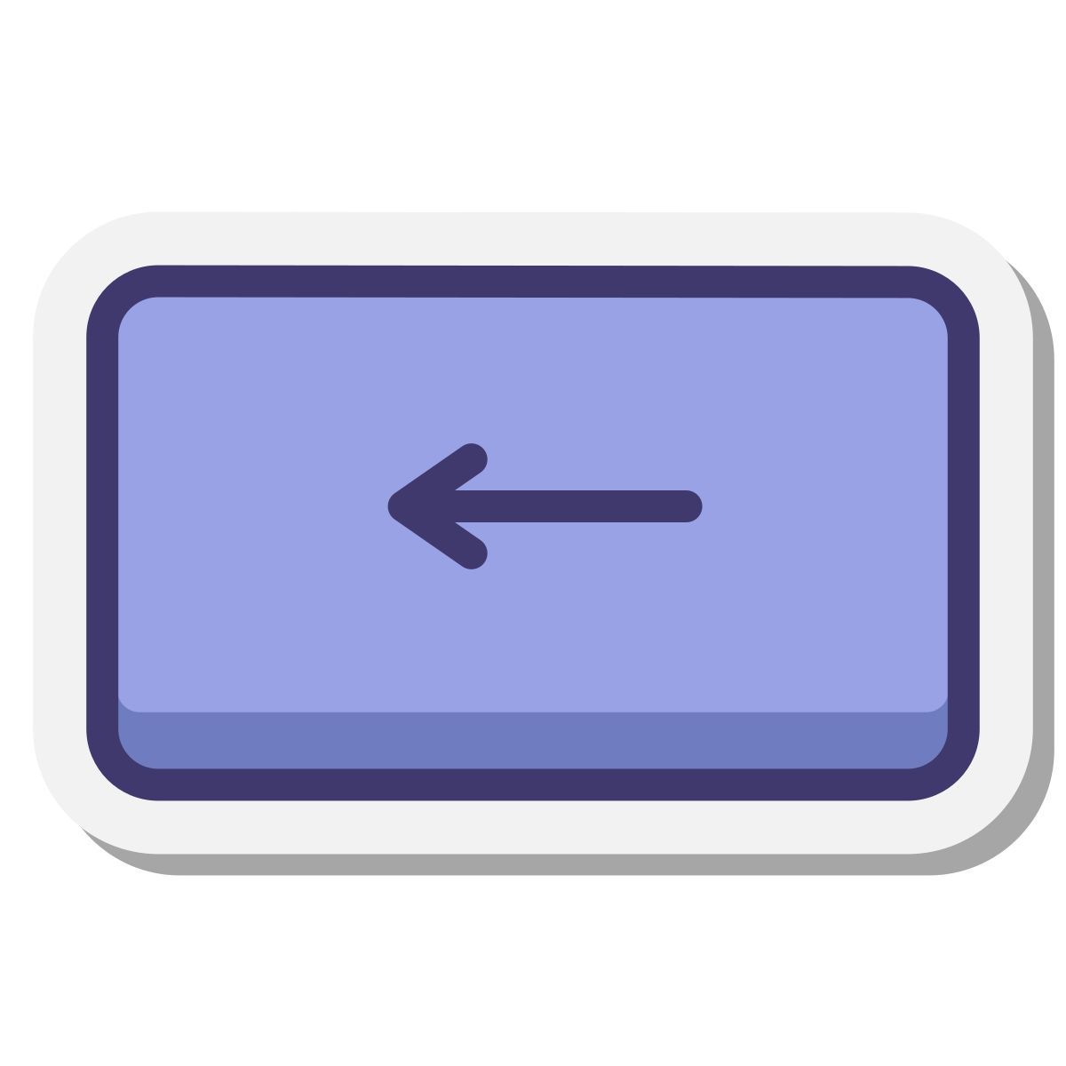 stickers style backspace键 icon