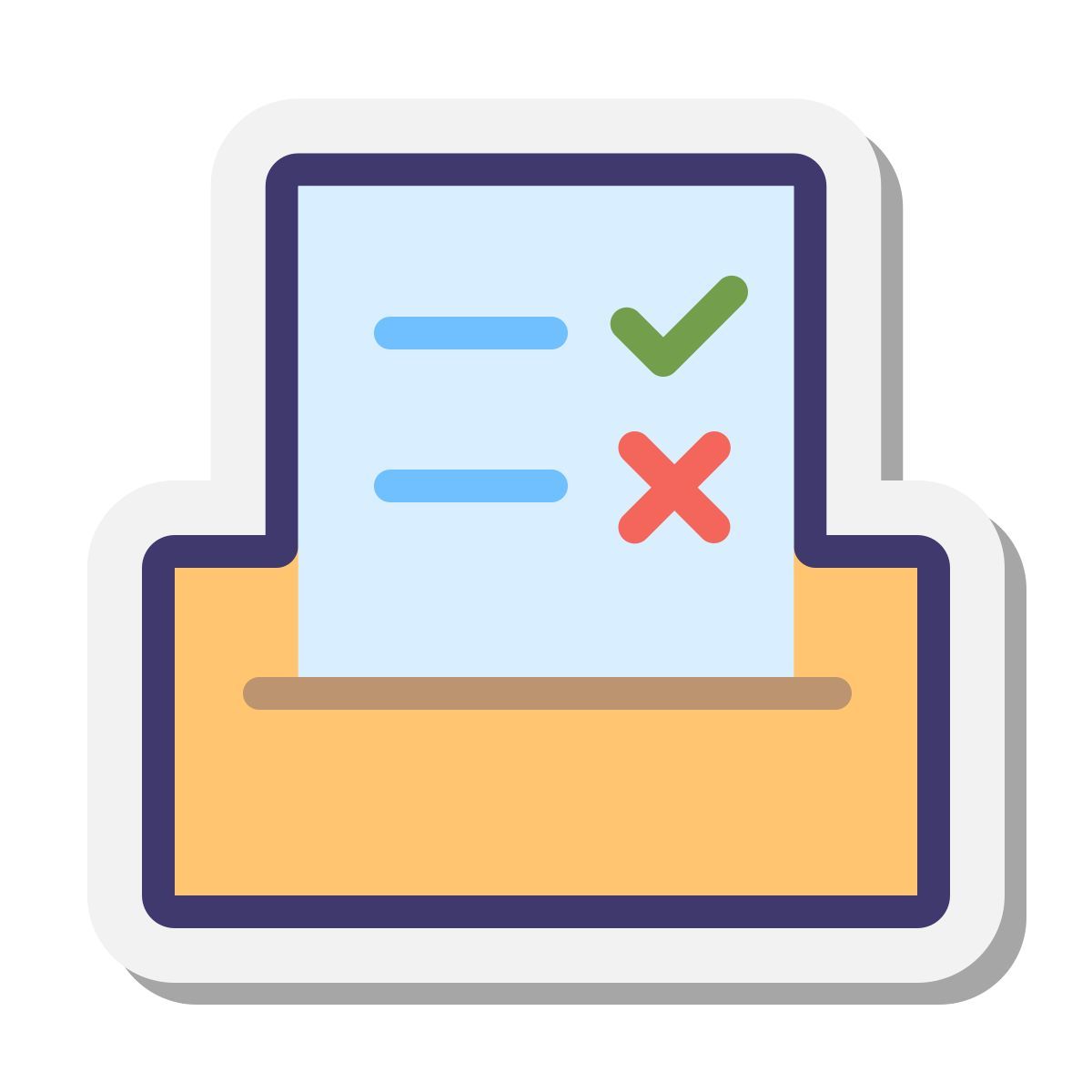 stickers style votación icon