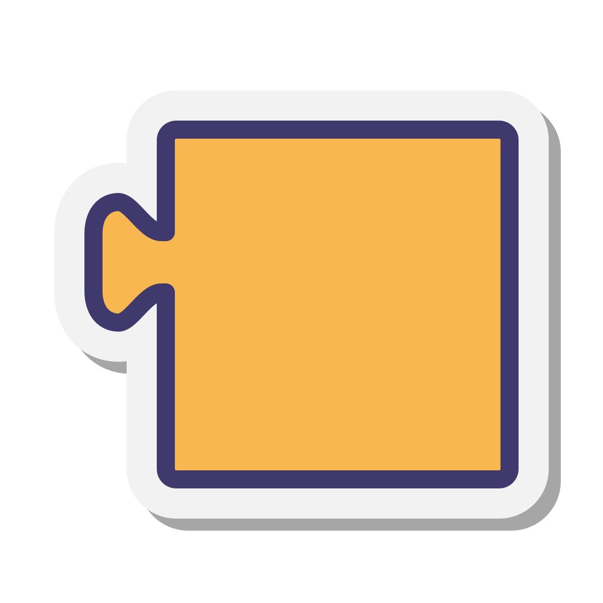 stickers style blockly orange icon