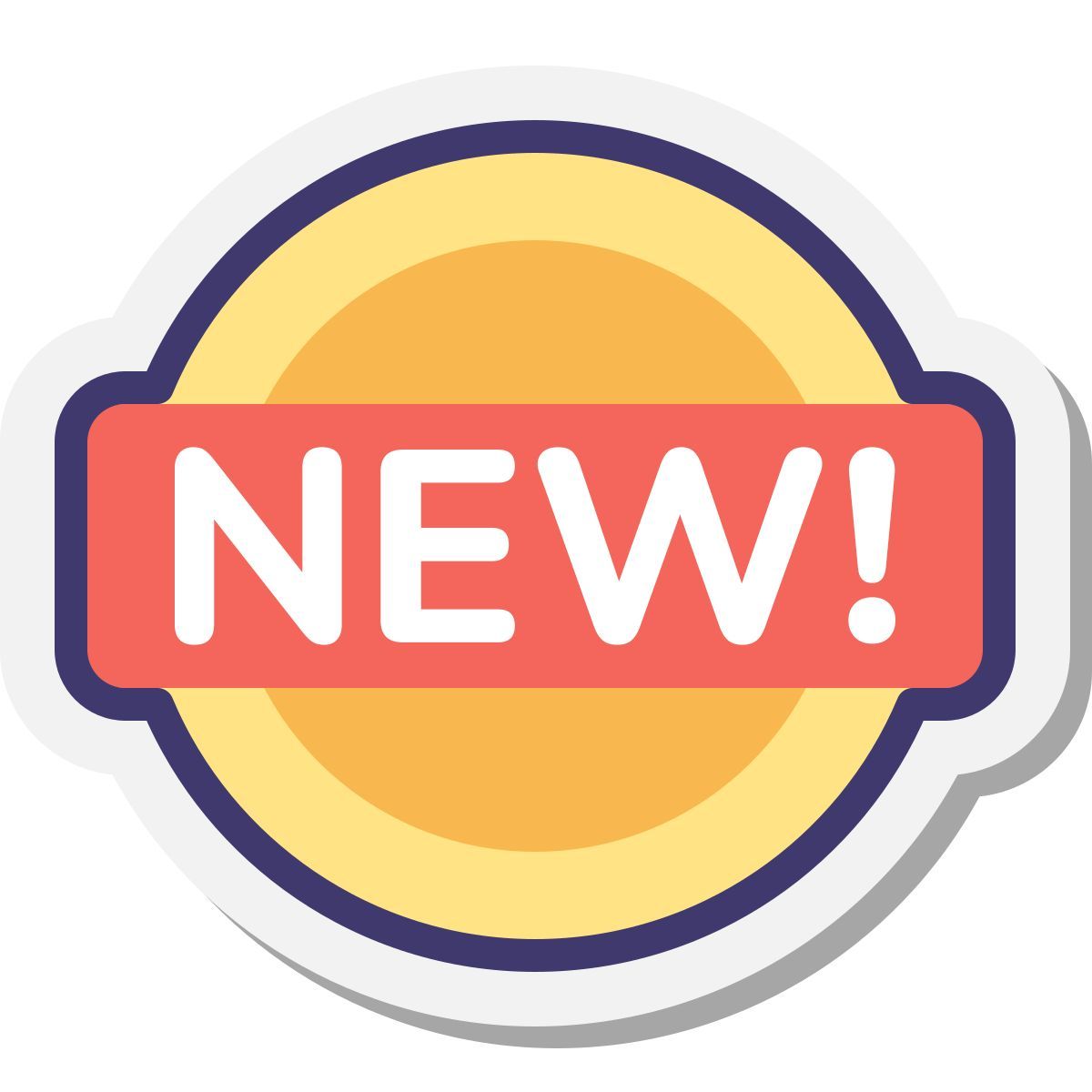 stickers style brand new icon