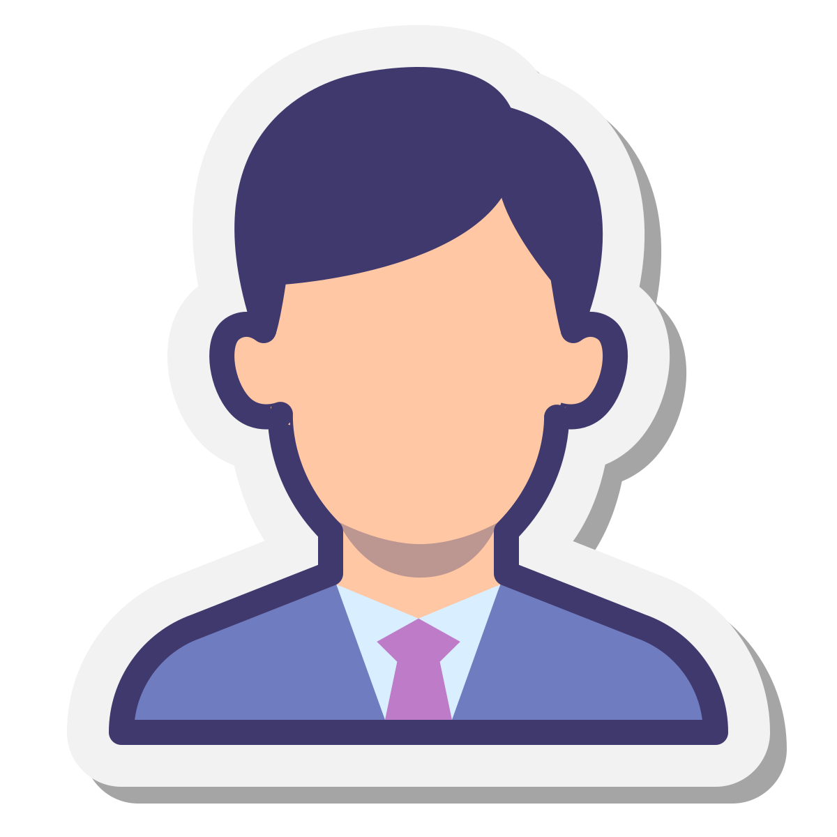 stickers style businessman  v2 icon