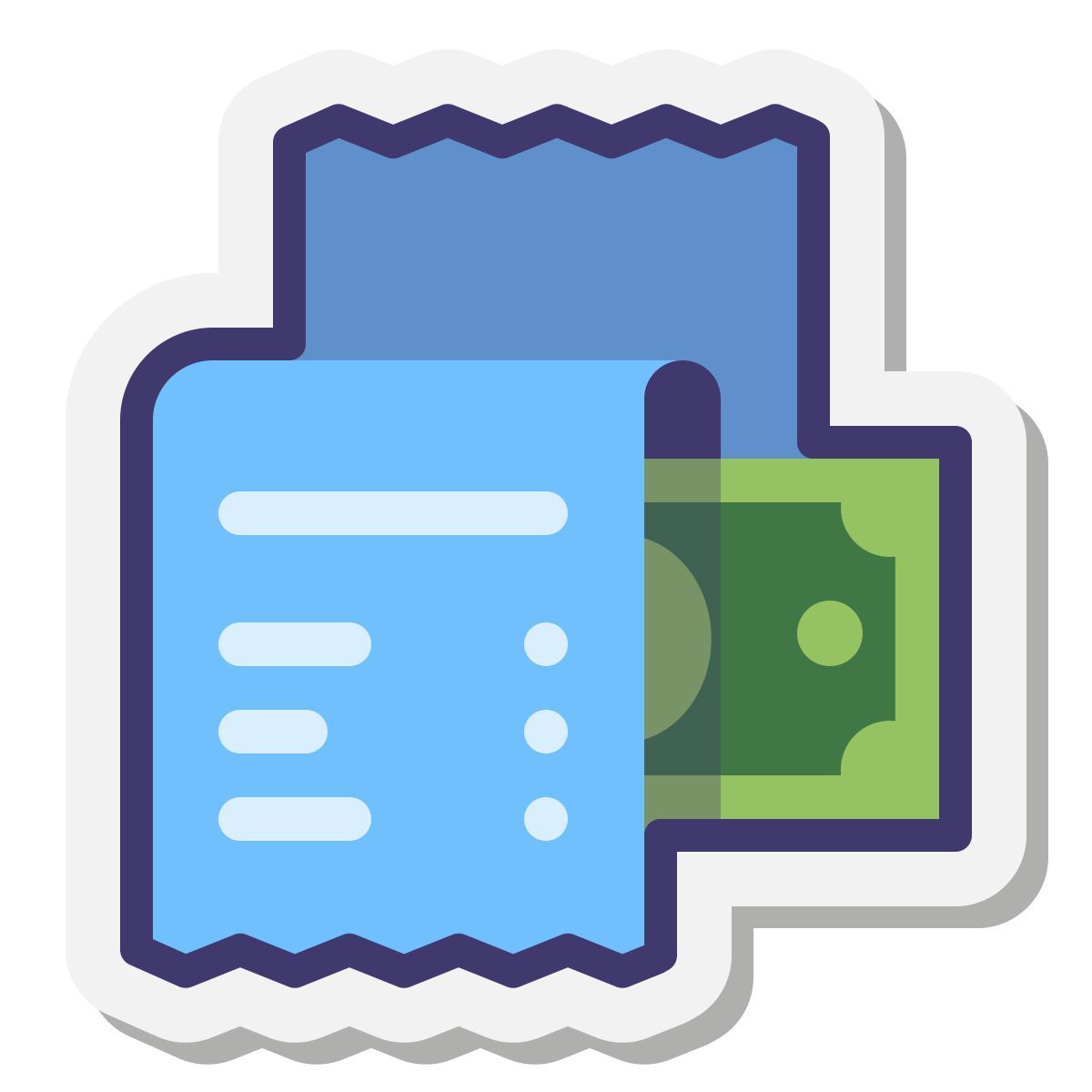 stickers style buy for cash icon