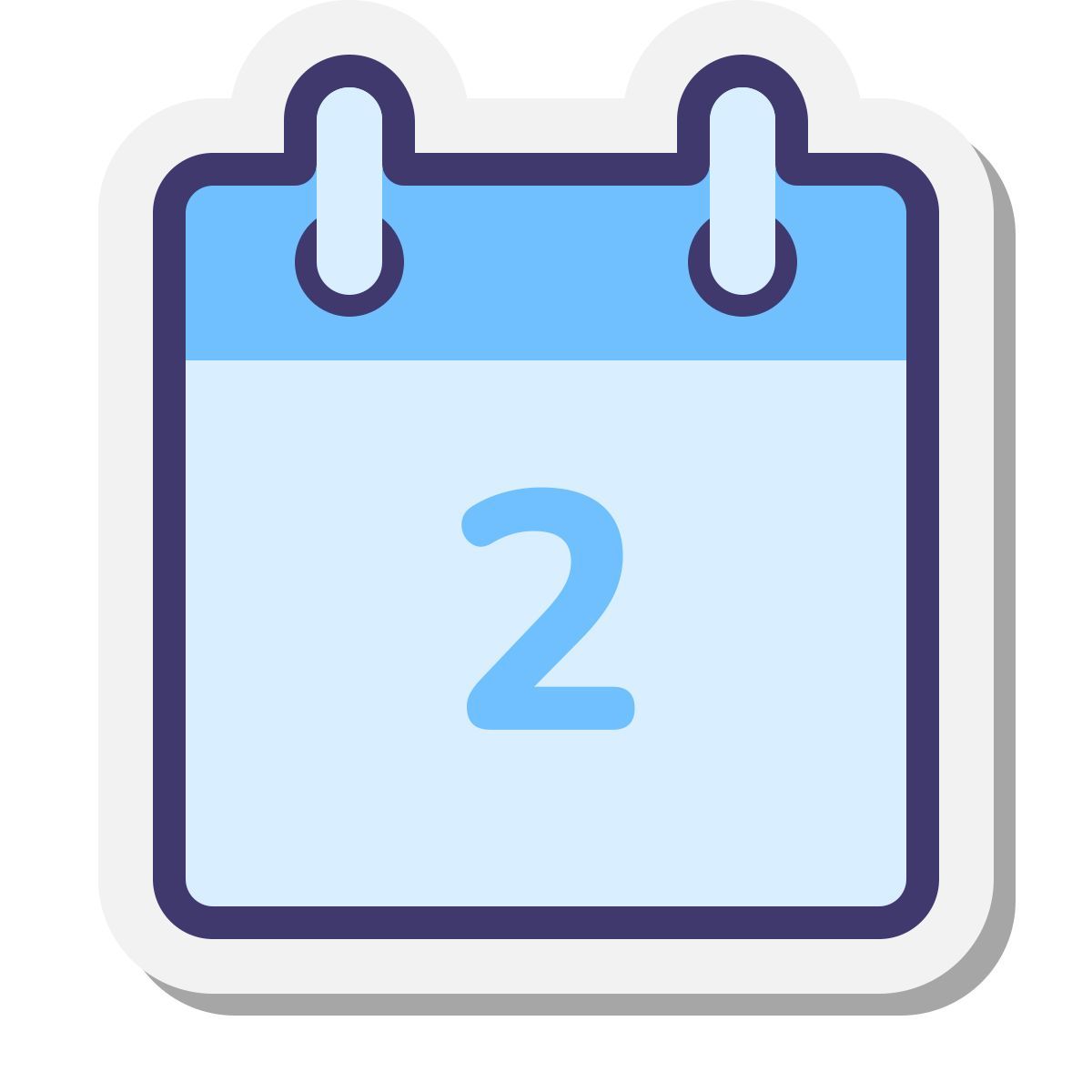 stickers style calendario 2 icon