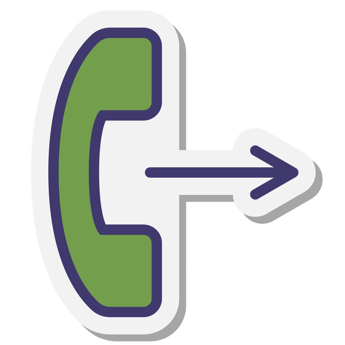 stickers style 呼叫转发 icon