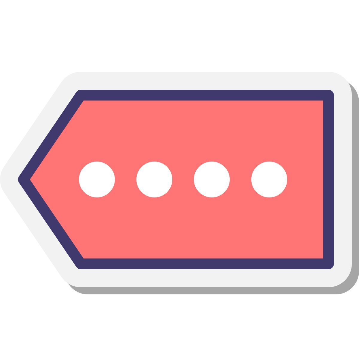 stickers style pin code icon