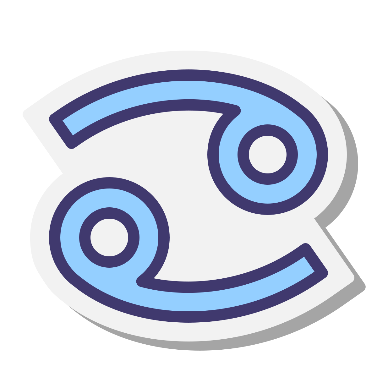 stickers style cancer icon