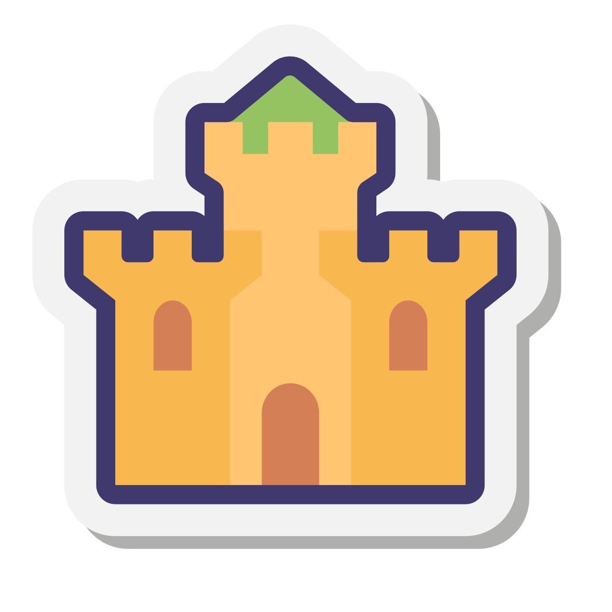 stickers style königreich icon