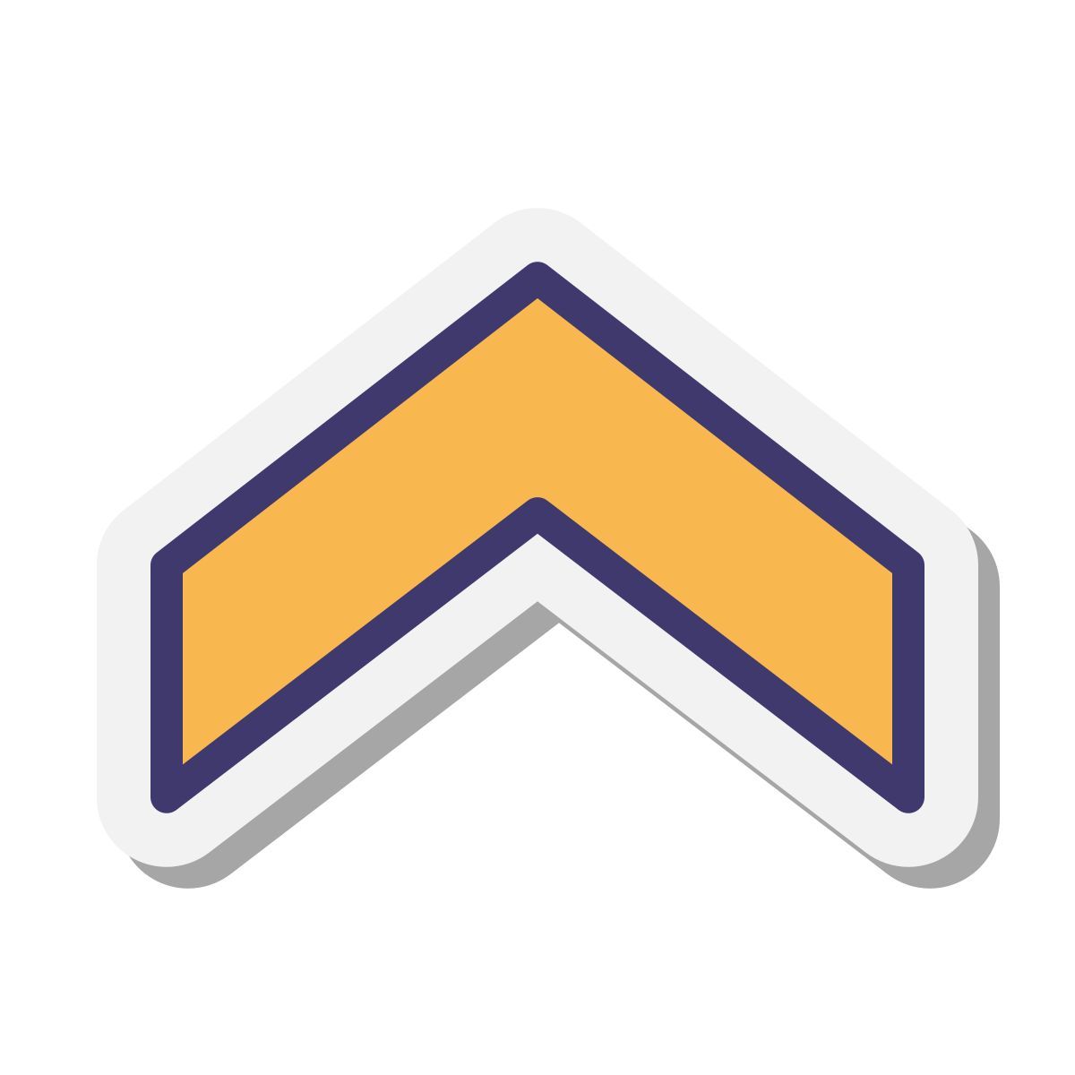 stickers style rangabzeichen hoch icon