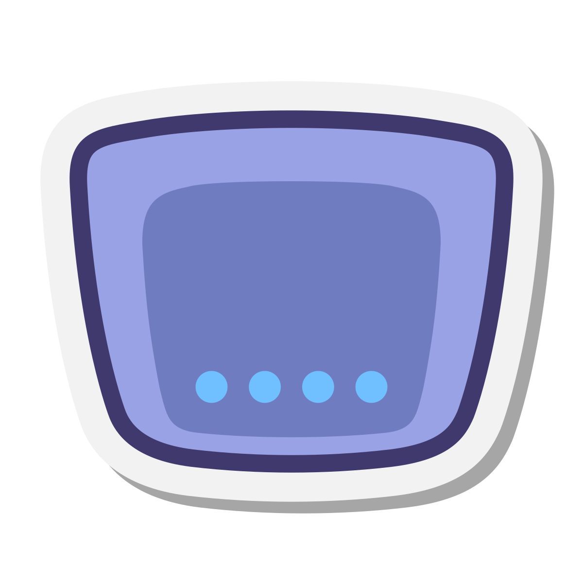 stickers style router icon